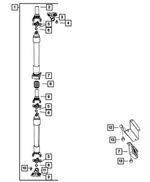 52853216AE - Rear Axle; American Axle 292 MM Single Rear Wheel; Differential and Drive Line: Drive Shaft for Ram: 3500 Image