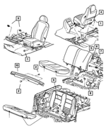 6505872AA - Interior Trim: Hex Head Screw And Washer for Mopar Image