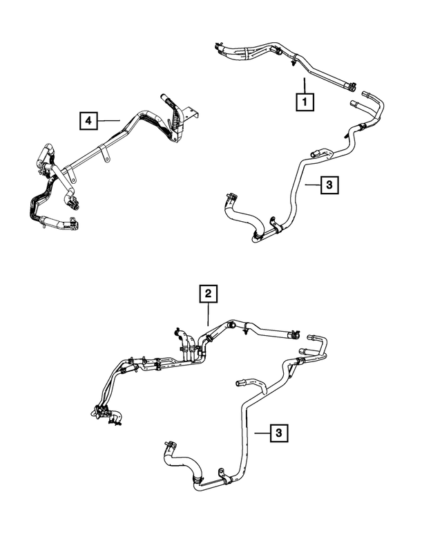 5058878AD - : Heater Supply And Return Hose And Tube for Mopar Image