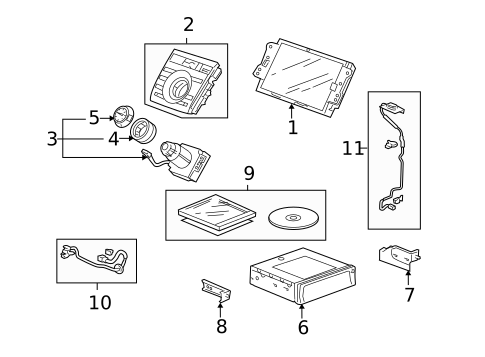 Navigation System for 2008 Acura RDX #0
