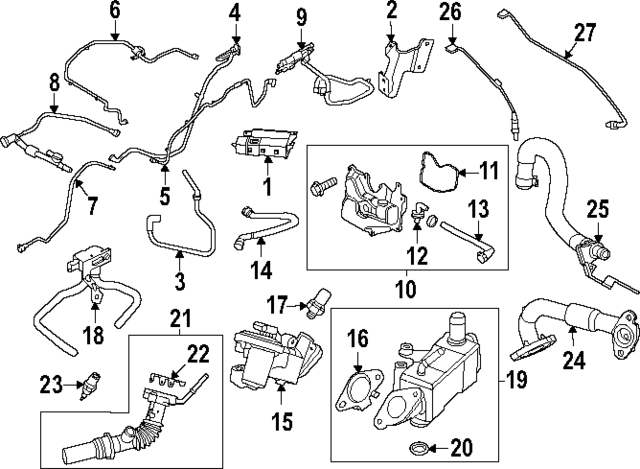 LX6Z9D665A - : Vapor Canister Upper Bracket for Ford: Escape Image
