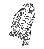 910111628 - Body: Seat Back Frame for Mercedes-Benz Image