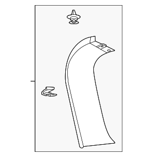 SL1Z4042411AA - Body: Lift-Gate Trim Cover for Ford Image