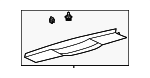 SL1Z40424B36AB - Body: Upper Molding for Ford Image
