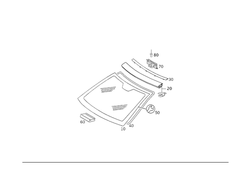 Windshield for 2002 Mercedes-Benz C230 #0