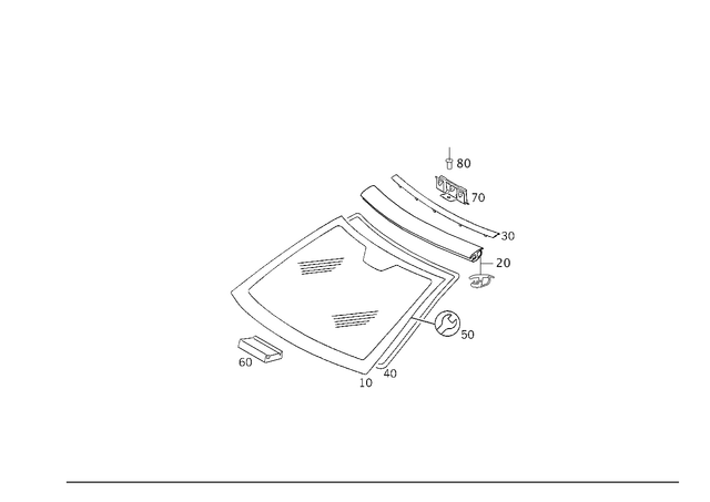 2036701800 - Windows: Windshield for Mercedes-Benz Image image