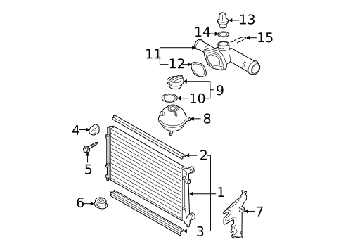 Radiator & Components for 2025 Volkswagen Taos #16