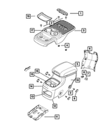 1YU67HL1AA - : Console End Cap for Mopar Image