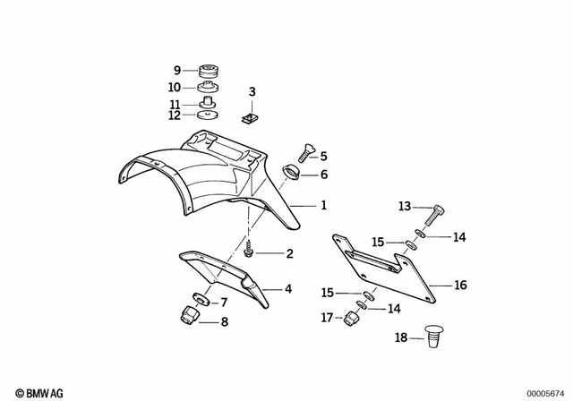 7119916965 - Frame and Mounting Parts: Hex Head Screw - St6.3X16-C-Z1 for BMW-Motorrad Image image