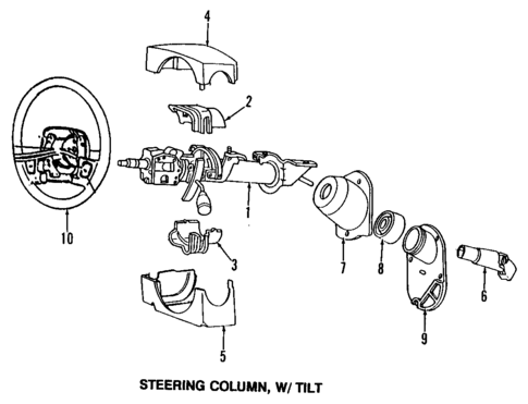 Steering Wheel for 1990 Dodge Spirit #0
