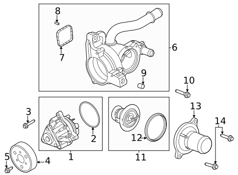 Thermostat & Housing for 2024 Ford Bronco Sport #0