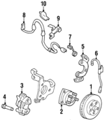 10457144 - Brakes: ABS Sensor for Buick: Century, LeSabre, Park Avenue, Riviera | Cadillac: 60 Special, Allante, DeVille, Eldorado, Fleetwood, Seville | Chevrolet: Lumina APV | Oldsmobile: 88, 98, Aurora, Cutlass Ciera, Cutlass Cruiser, Silhouette, Toronado | Pontiac: Bonneville, Trans Sport Image