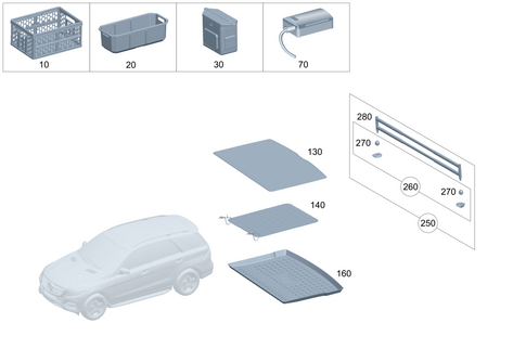 Load Compartment Trunk Equipment for 2023 Mercedes-Benz GLA35 AMG #0