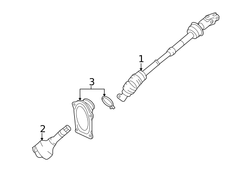 Shaft & Internal Components for 2011 Lexus LS460 #1