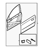 31218047 - Body: Door Shell for Volvo: S80, V70, XC70 Image