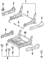 7202232080 - Body: Seat Adjuster for Lexus: ES250 Image