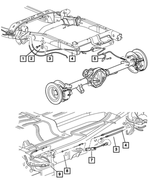 52013022AA - Parking Brake: Parking Brake Cable Guide for Mopar Image