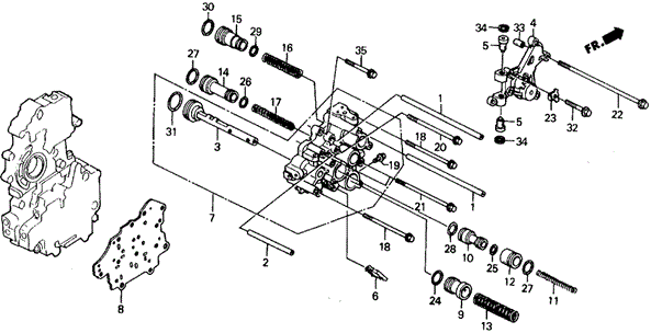 AT Servo Body for 1991 Honda Civic #0