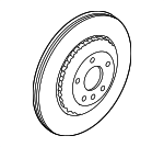 LR161919 - : Disc Brake Rotor for Land Rover: Discovery Sport, Range Rover Evoque Image