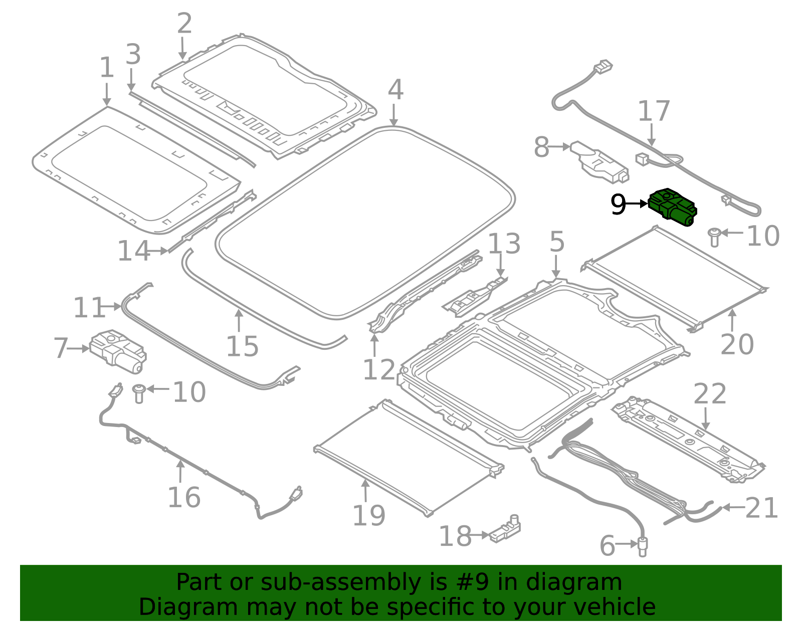 Sunroof Motor - BMW (67617416906)
