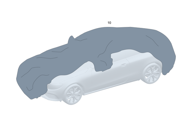 2368990200 - Tarp: Covering Tarp for Mercedes-Benz: CLE300, CLE450, CLE53 AMG Image