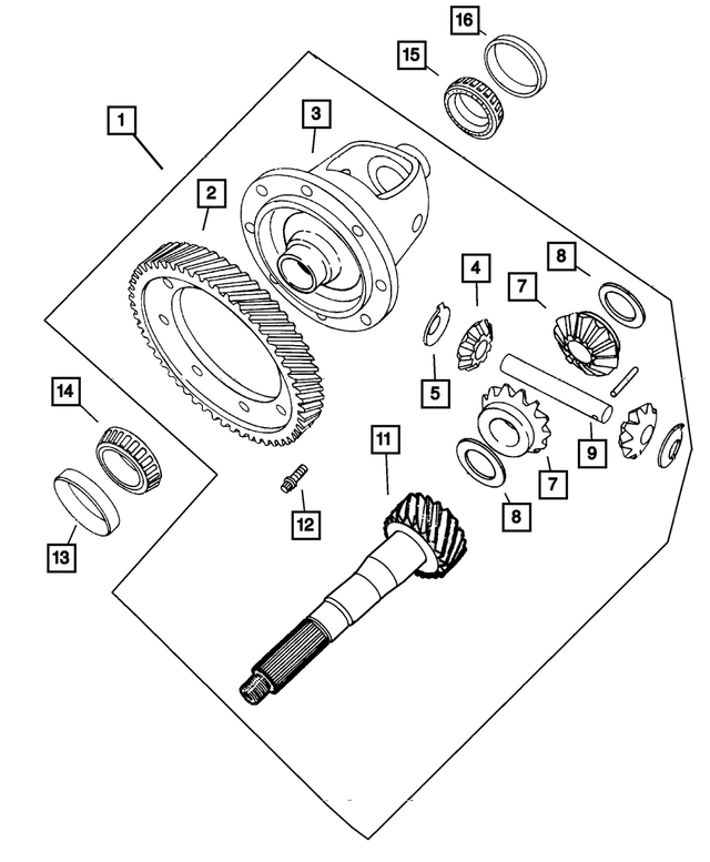 4348679AB - Automatic Transaxle 4 Speed: Differential Pinion for Mopar Image