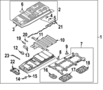 NL3Z10D732B - : Center Shield for Ford: F-150 Lightning Image