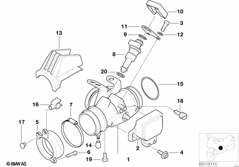 Throttle Valve and Actuator for 2000 BMW-Motorrad R 1100 RT #0