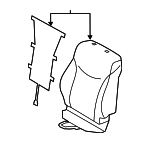 7107347810C3 - : Seat Back Cover for Toyota Image