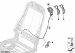 52107315576 - Seats: Unlocking Unit, Right for BMW: 228i, 228iX, 230i, 230iX, 428i, 428iX, 430i, 430iX, 435i, 435iX, 440i, 440iX, M235i, M235iX, M240i, M240iX Image image