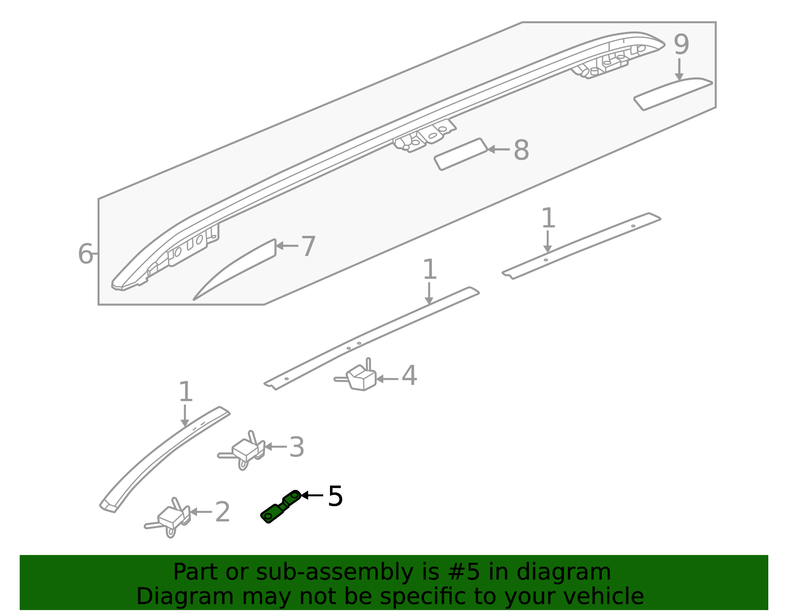 91572-T90-A01 - Roof Molding Clip Honda Acura Parts Direct