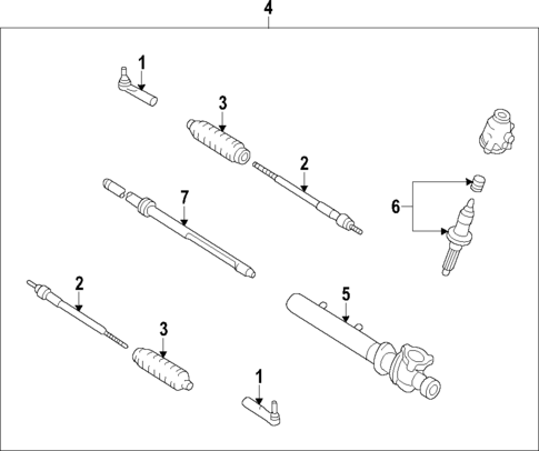 Steering Gear & Linkage for 2014 Nissan Cube #1