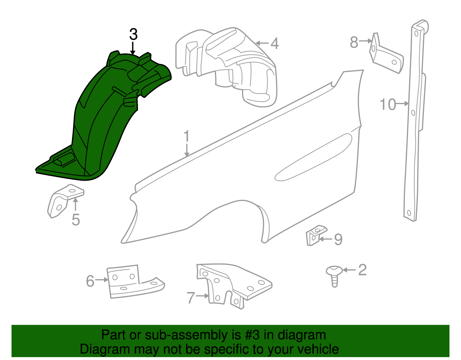 Fender Liner - BMW (51718234136)