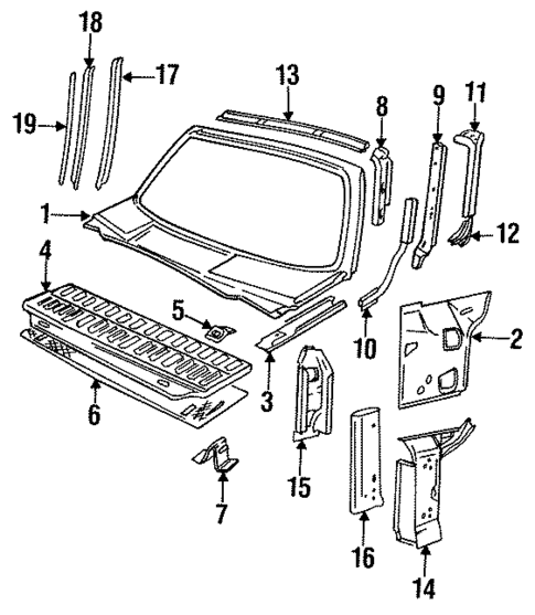 Cowl for 1996 Jaguar XJS #0
