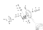 51248169532 - Retrofitting / Conversion / Accessories: Trunk Lid Lock with Micro Switch for BMW Image