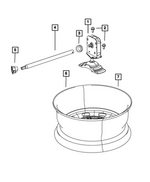 68453827AC - Wheels: Spare Tire Carrier Winch for Mopar Image