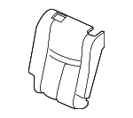 886204BJ1A - Body: Seat Back Cover for Nissan: Rogue Image