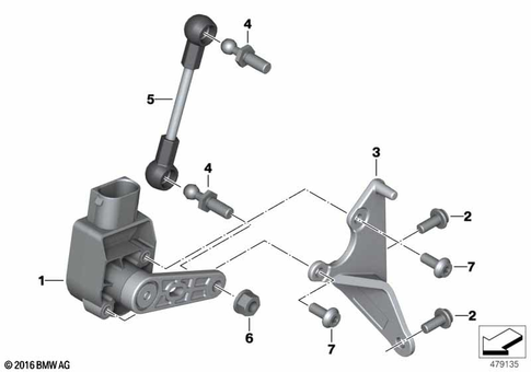 Spring Strut, Mounted Parts for 2014 BMW-Motorrad S 1000 XR #1