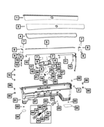 1WX161W7AC - Body Sheet Metal Except Doors: Storage Bin Door, Right for Ram: 1500, 1500 Classic, 2500, 3500 Image