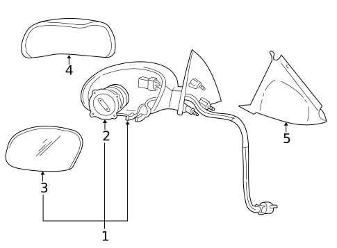 Mirrors for 2005 Mercury Sable #0