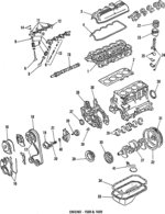 MD343566 - : Engine Oil Pump Seal for Mitsubishi: Cordia, Eclipse, Galant, Mighty Max, Mirage, Tredia Image