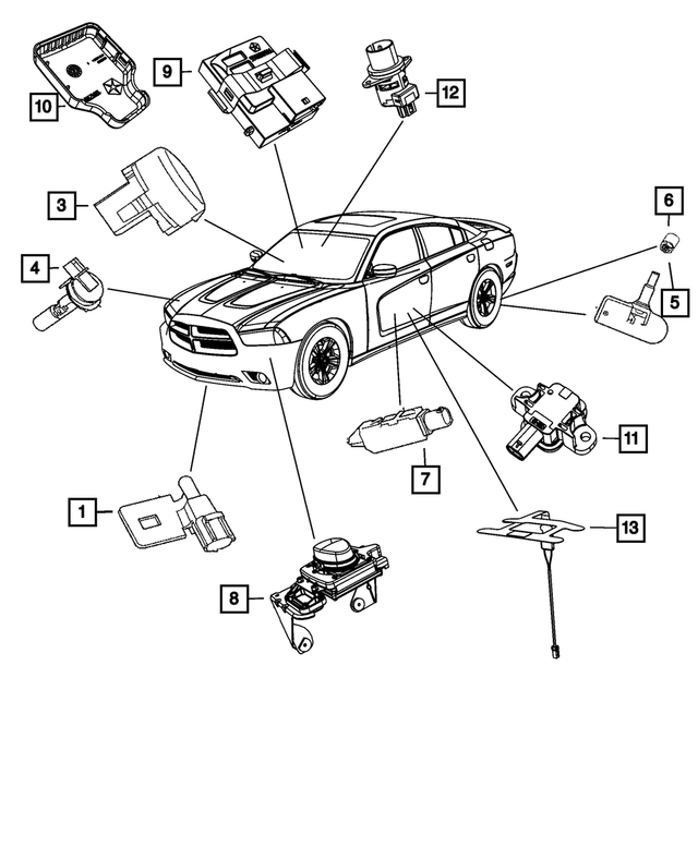 56038930AB - Electrical: Seat Belt Reminder Sensor for Mopar Image