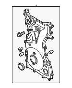 L3AW10500 - Engine: Front Cover for Mazda: 3, 5, 6, CX-7 Image