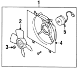 8971820650 - : Fan/Motor Module Assembly for Isuzu Image