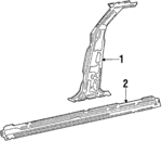 20207660 - Body: Center Pillar for Cadillac: Seville Image