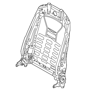 95852104601 - Body: Seat Back Frame for Porsche Image