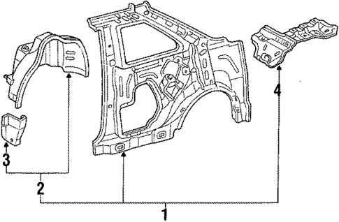 Inner Components for 1989 Honda Accord #1