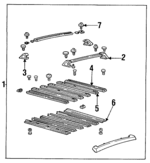 10040399 - Body: Rear Rail Support for Buick: Skyhawk | Chevrolet: Cavalier | Pontiac: 6000, J2000 Sunbird, Sunbird Image image