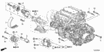 90051PE0000 - Engine: BOLT, FLANGE (12X70) for Acura Image