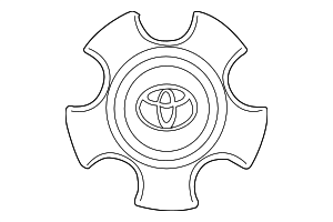 4260B0C130 - : Ornament Sub-Assembly,  Wheel Hub for Toyota Image
